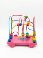Raindrops 2-in-1 Wooden Pull Toy with Beads Maze