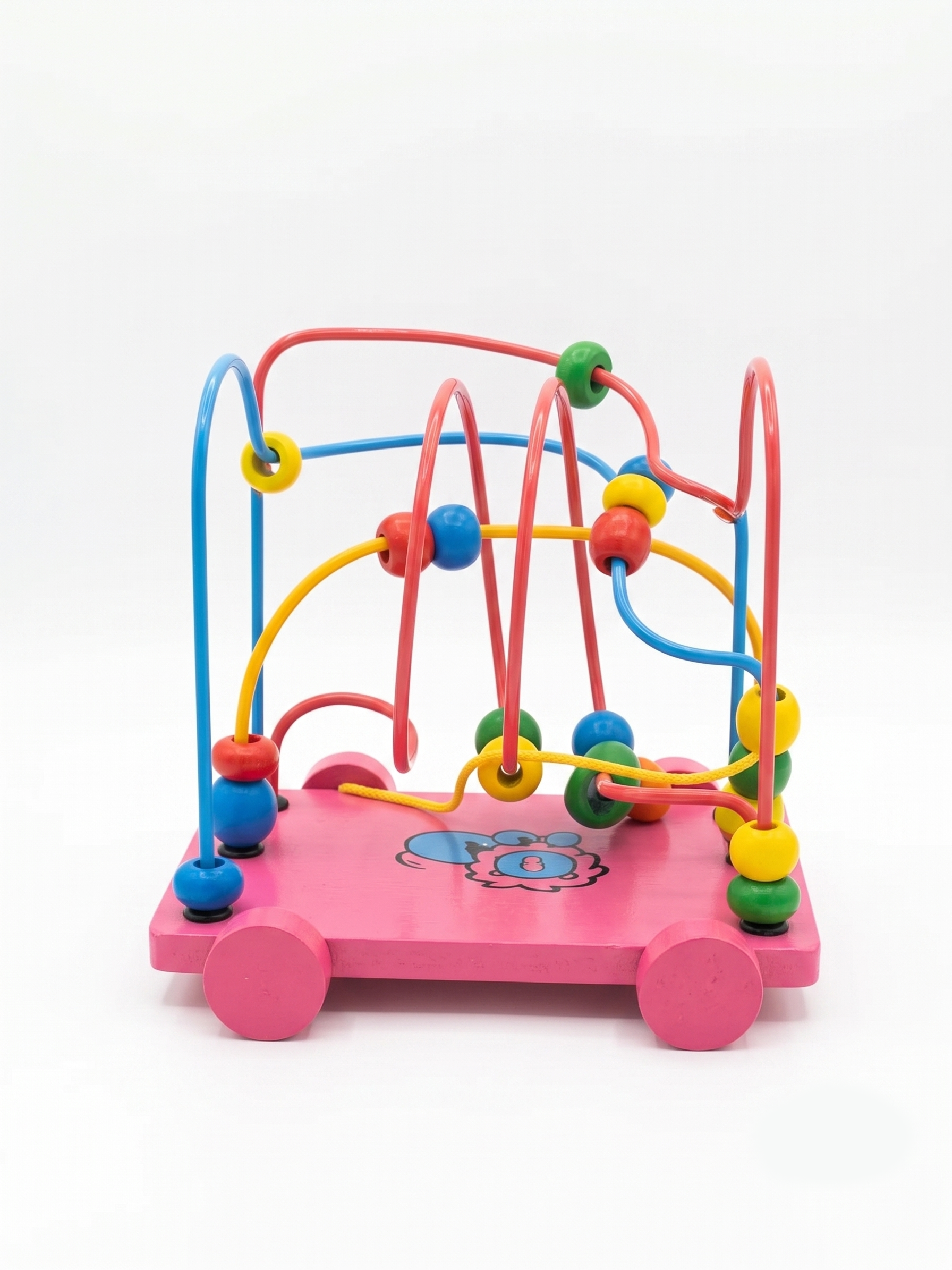 Raindrops 2-in-1 Wooden Pull Toy with Beads Maze
