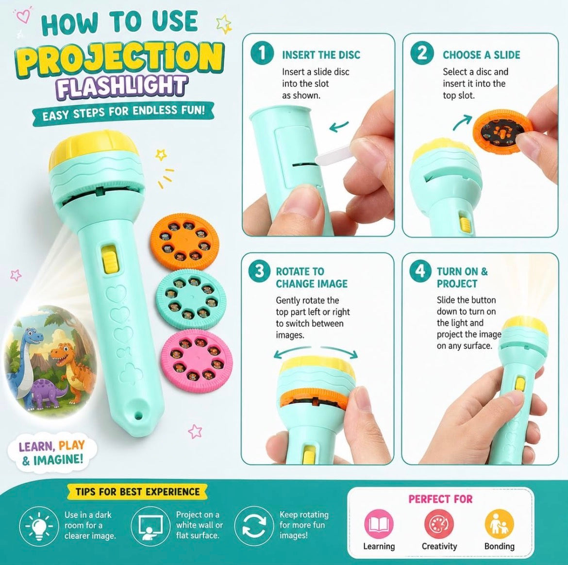 Projection Flashlight Toy