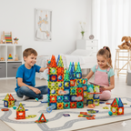 Colorful Magnetic Pipeline Building Block Set