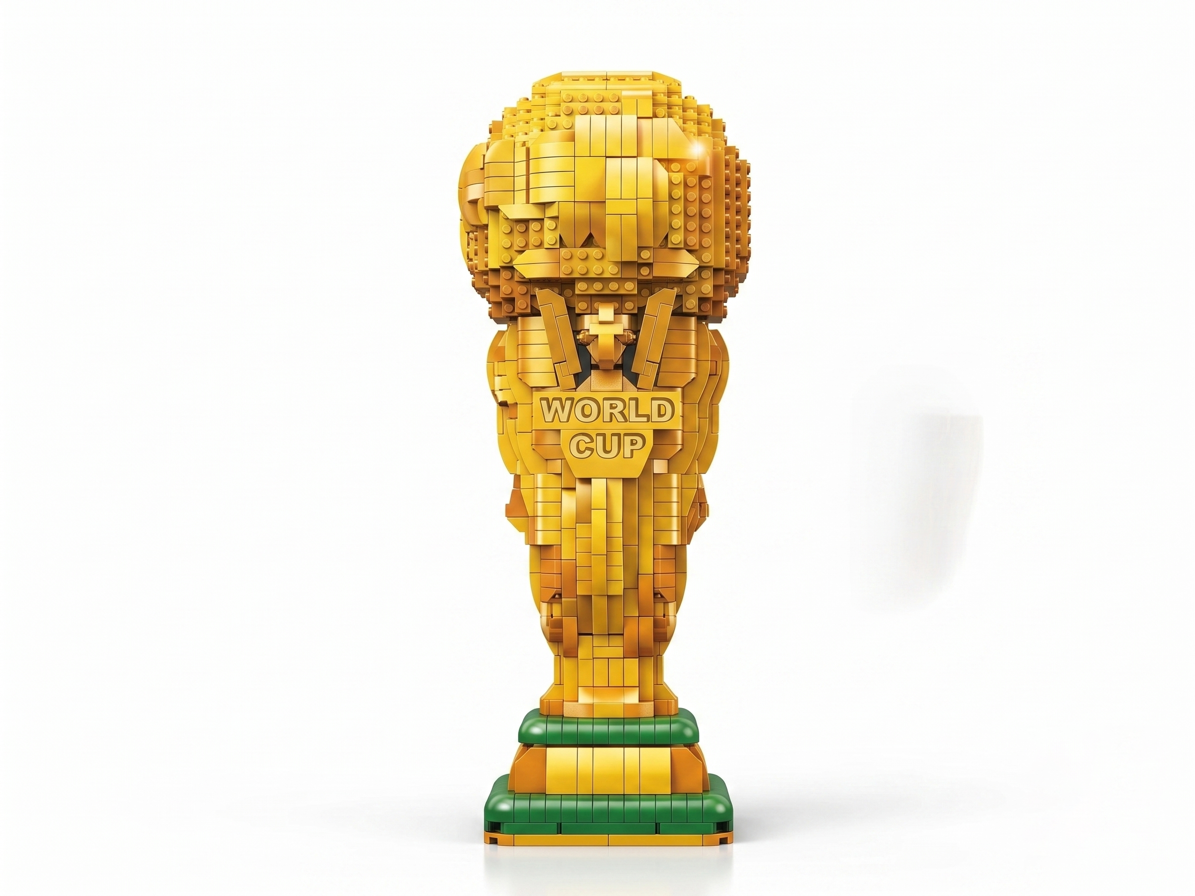 Golden Soccer Trophy" building set