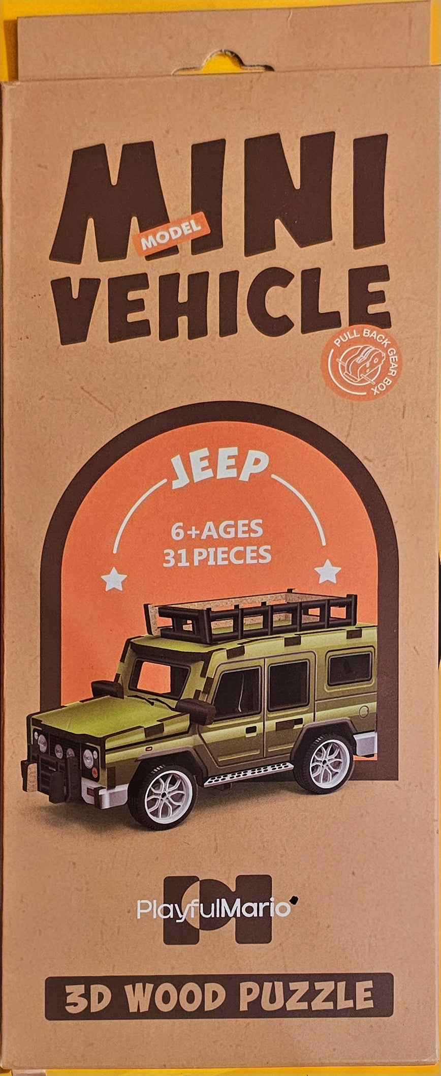 Mini Vehicle 3D wood puzzle