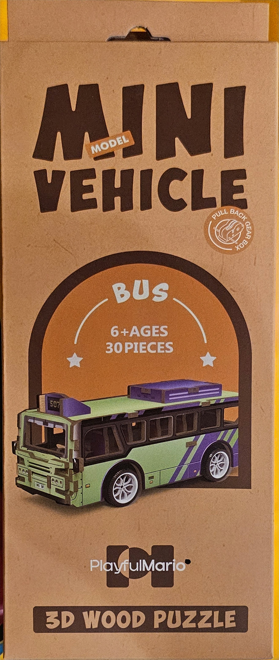 Mini Vehicle 3D wood puzzle