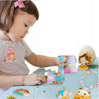 DIY Colored Crystal Glue Painting Keychain Craft Kit.