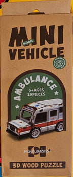 Mini Vehicle 3D wood puzzle