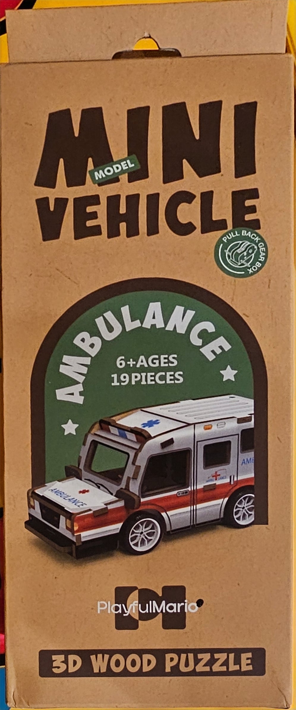 Mini Vehicle 3D wood puzzle