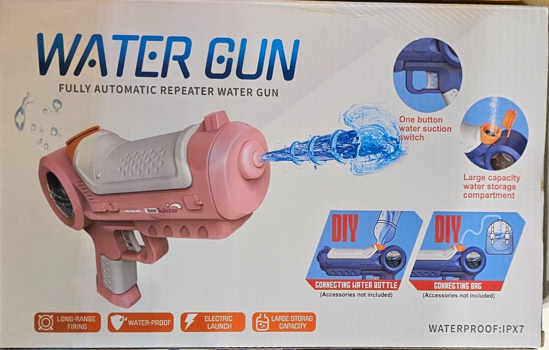 Automatic Water Gun Pink