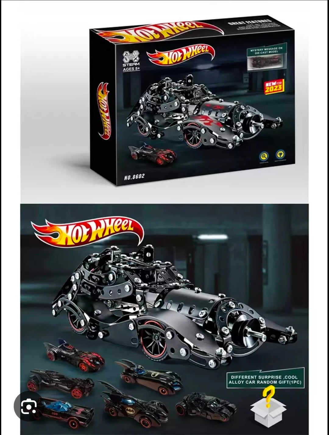 Batman Alloy Car Mechano set