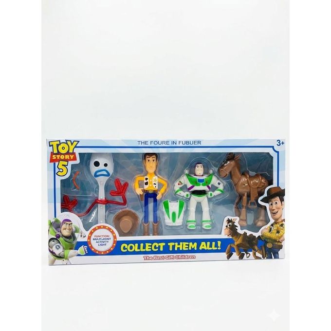 Toy Story 5 figure set featuring characters