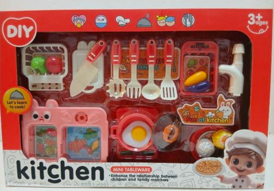 Kitchen set : let's learn how to cook