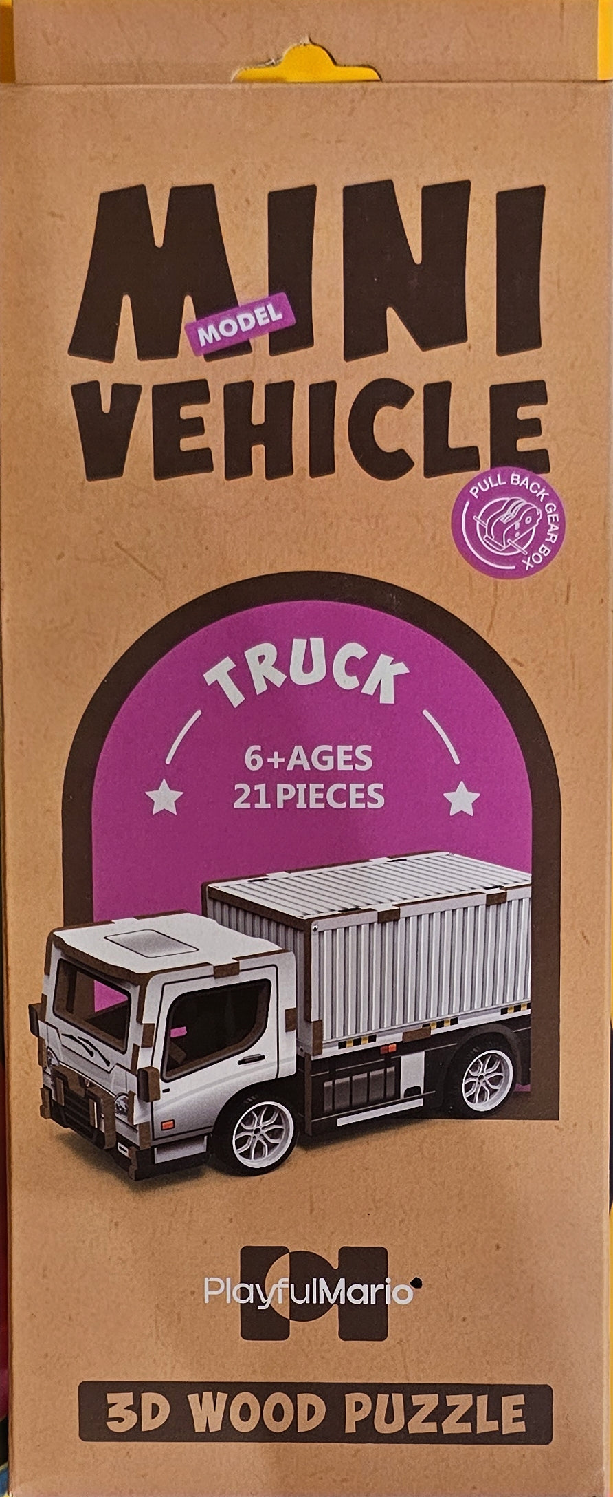 Mini Vehicle 3D wood puzzle