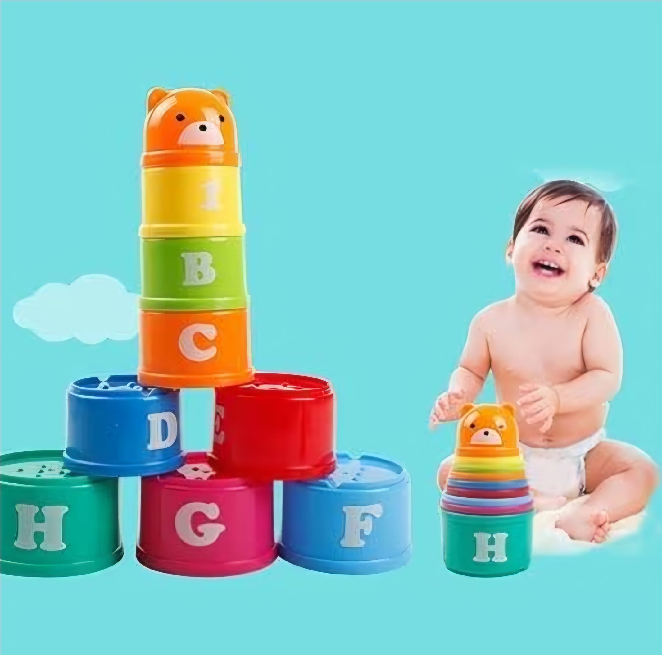 ABC Stacking Cups - for Toddlers